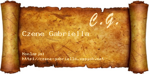 Czene Gabriella névjegykártya
